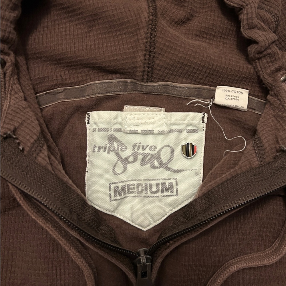 Triple Five Soul Full Zip Waffle Knit Hoodie - Picture 3 of 8